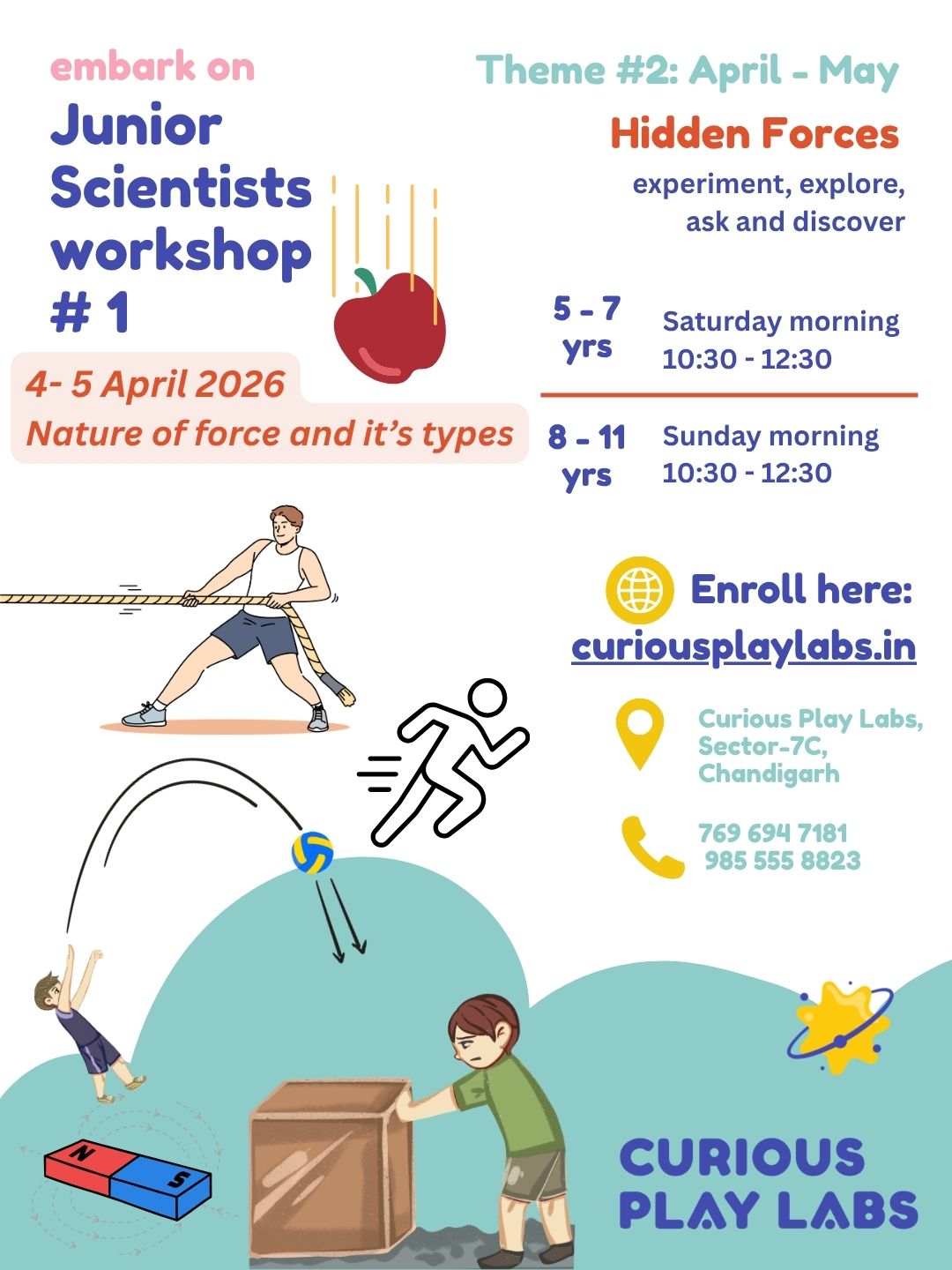 Jr. Scientists Workshop #1: Force and it's types