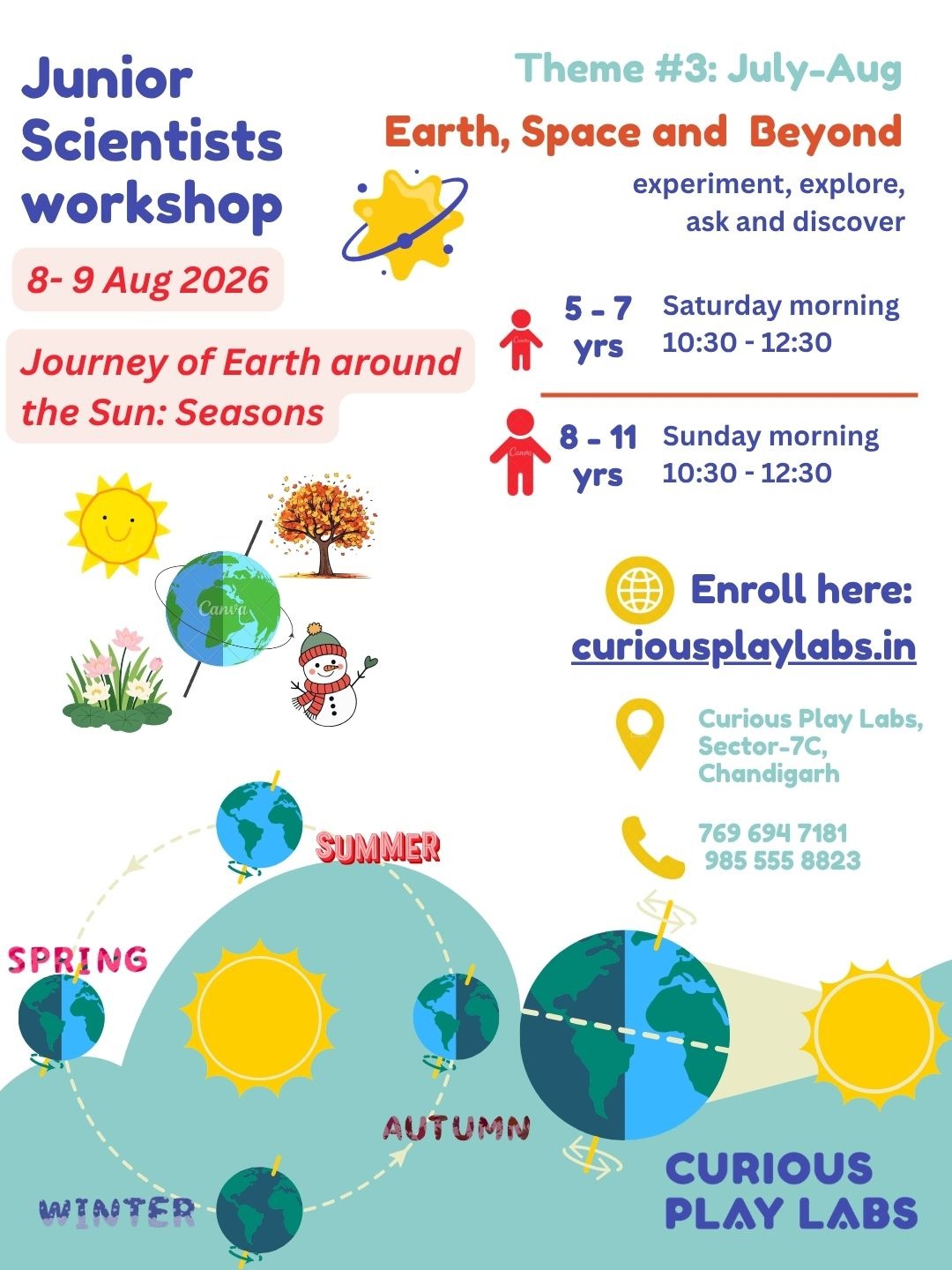Jr. Scientists Workshop: Journey of Earth around the Sun