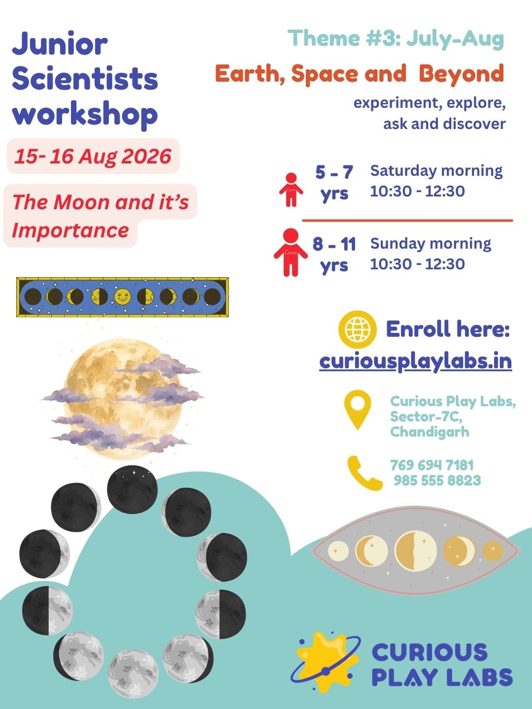 Jr. Scientists Workshop: Moon and it's importance