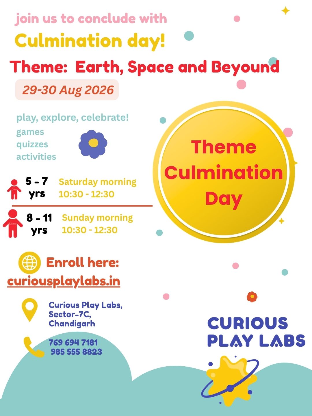 Jr. Scientist Workshop: Theme Culmination Day